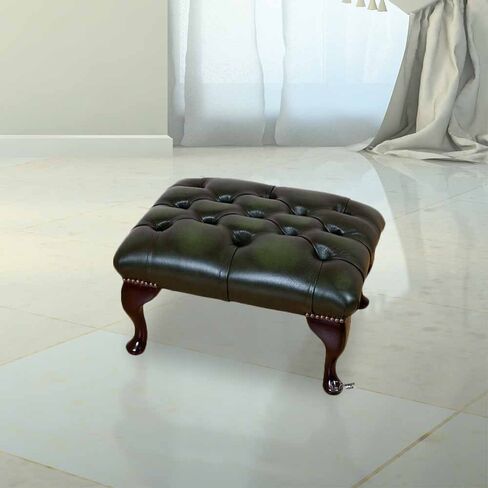 Chesterfield Queen Anne Footstool UK Manufactured
