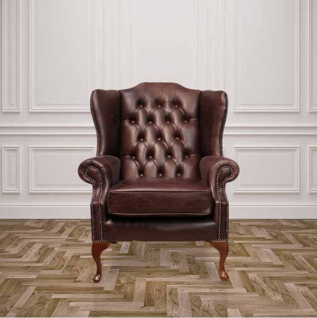Wing Chair Second Hand Leather Armchair Second Hand Retro Leather