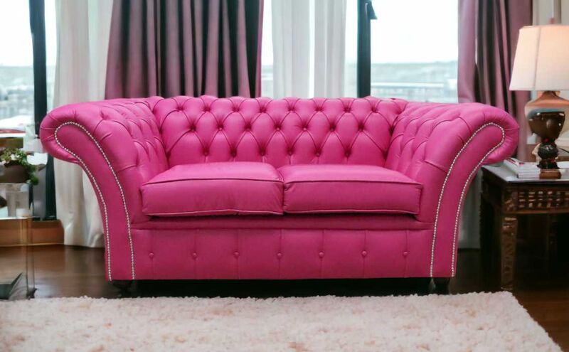 Product photograph of Chesterfield Balmoral 2 Seater Sofa Settee Vele Fuchsia Amp Hellip from Designer Sofas 4U