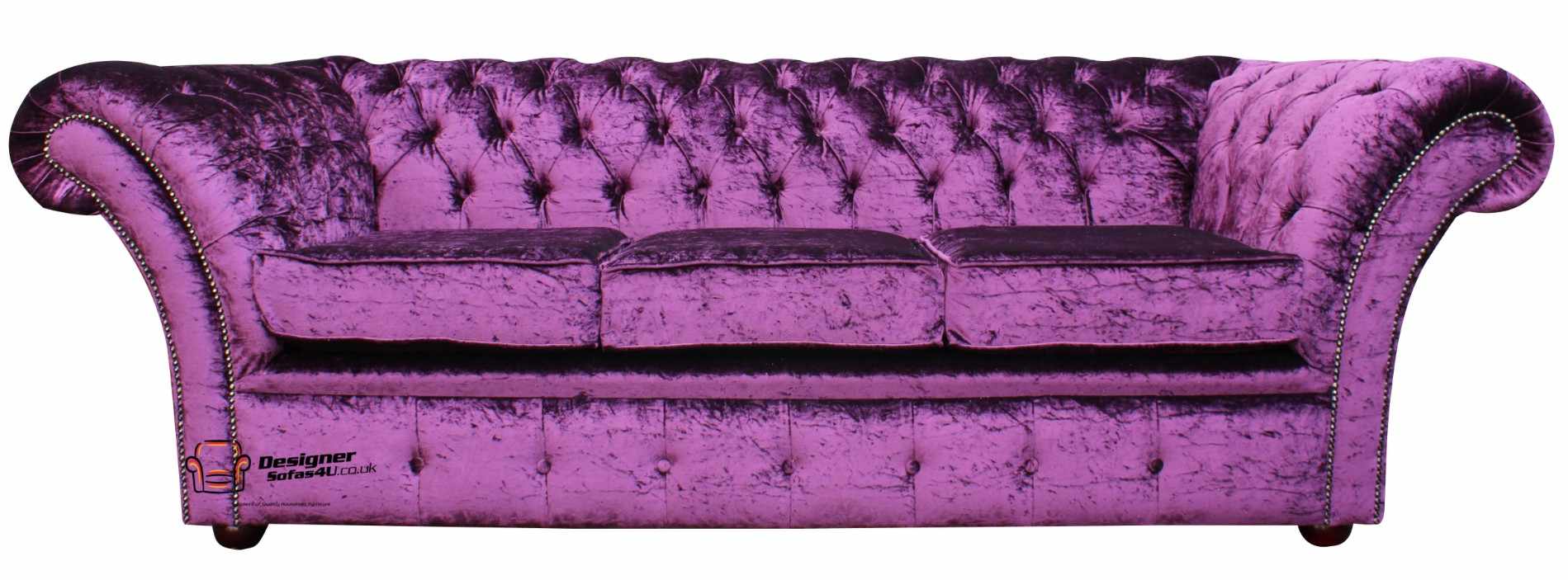Velvet Chesterfield sofa UK | Shop at Designer Sofas 4U