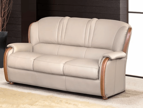 Bergamo Italian Leather 3 Seater Sofas