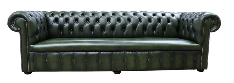 Product photograph of Chesterfield 1780 S 4 Seater Settee Antique Green Leather Amp Hellip from Designer Sofas 4U
