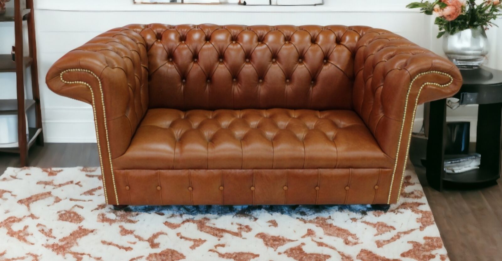 Product photograph of Chesterfield 1857 2 Seater Buttoned Seat Leather Sofa Old Amp Hellip from Designer Sofas 4U