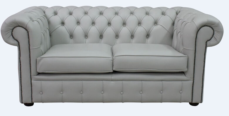 Chesterfield 2 Seater Sofa Settee Vele Iceberg Leather Sofa Offer