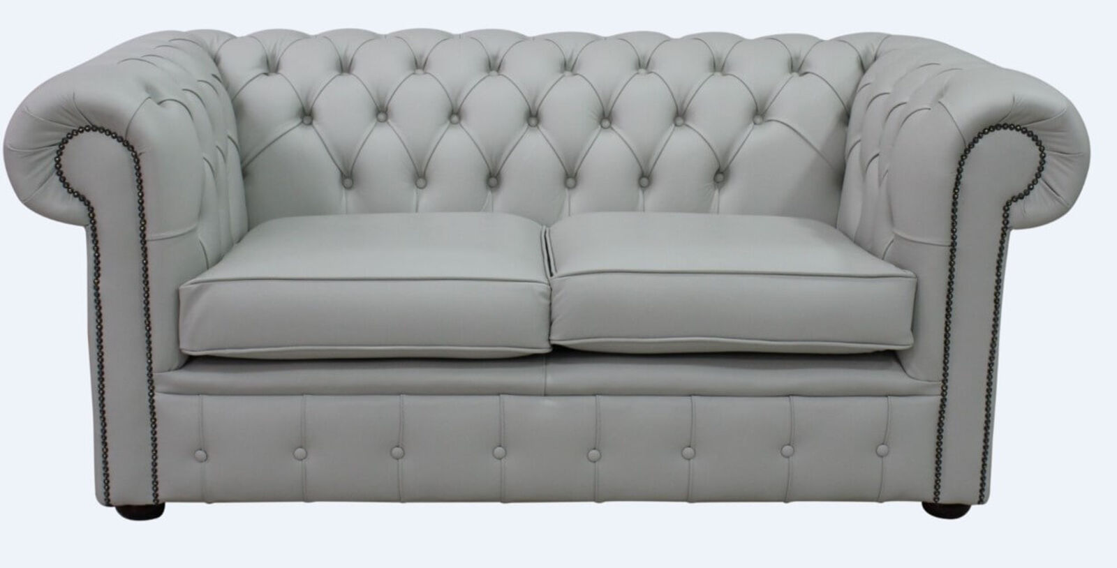 Product photograph of Chesterfield 2 Seater Sofa Settee Vele Iceberg Leather Sofa Offer from Designer Sofas 4U