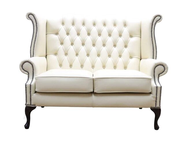Monks Chesterfield 2 Seater Antique Oxblood Buttoned Seat Leather Sofa ...