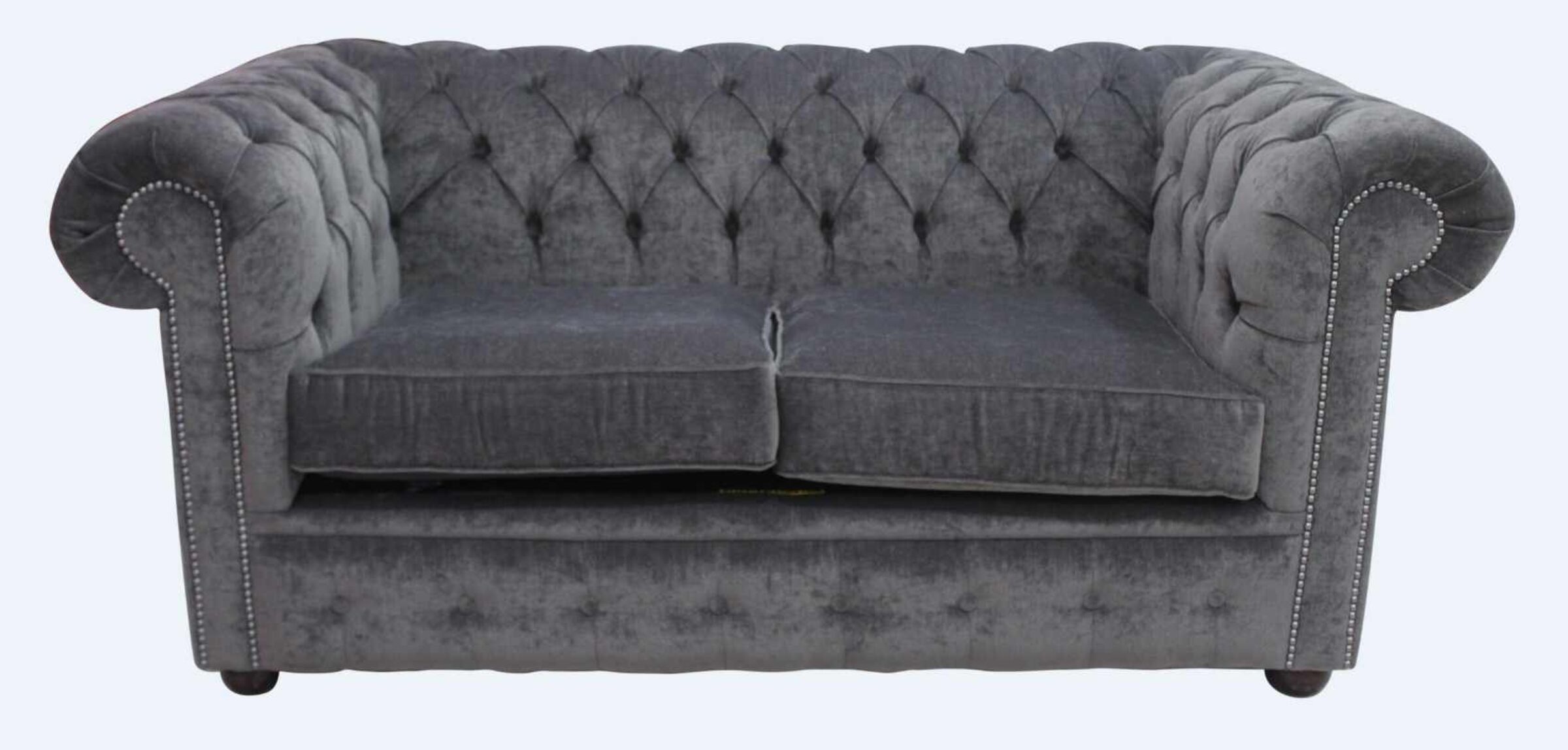 Buy Charcoal fabric Chesterfield sofa DesignerSofas4U