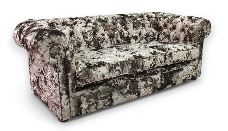 Chesterfield 3 Seater Settee Lustro Liqueur Velvet Sofa Offer