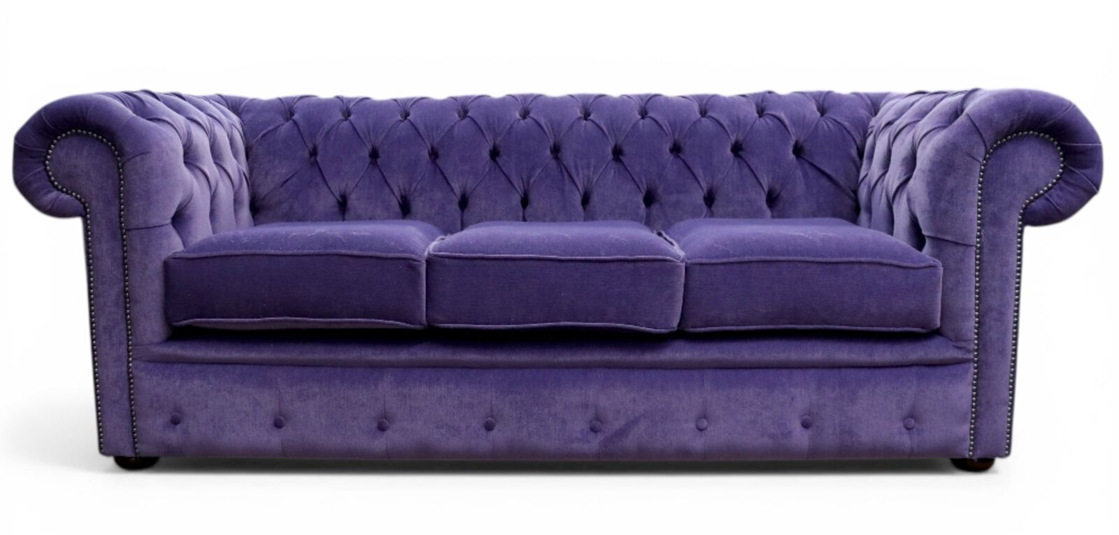 Chesterfield 3 Seater Sofa Pimlico Lupin Fabric Settee Offer