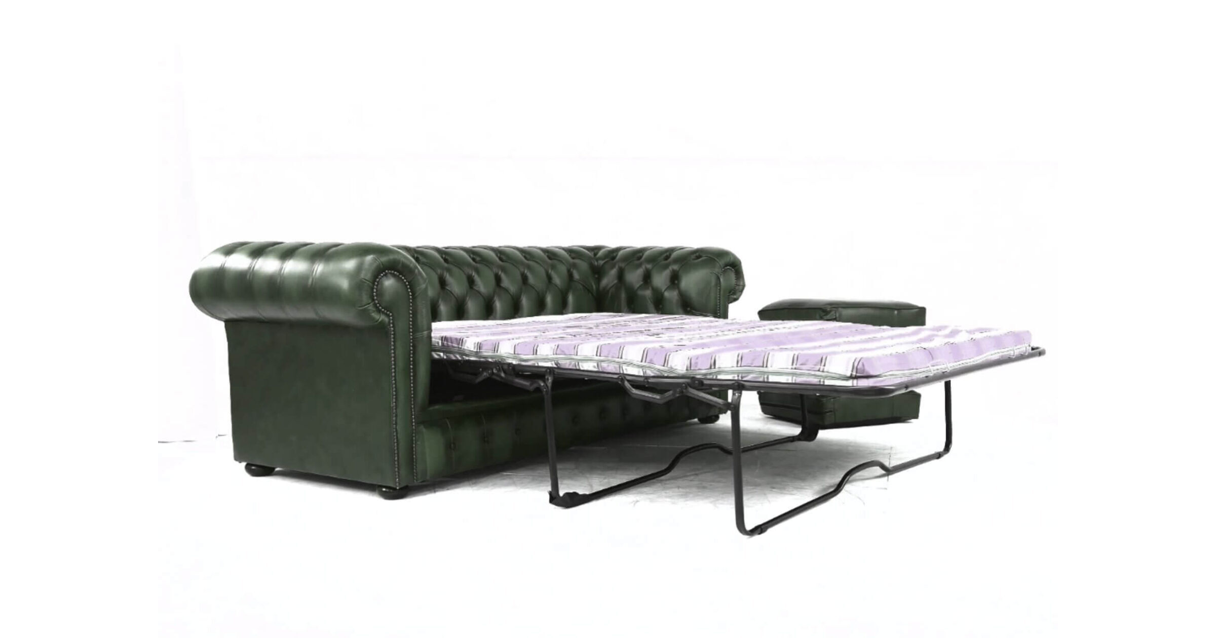 Antique Green Elegance The Ultimate Chesterfield Sofa Bed