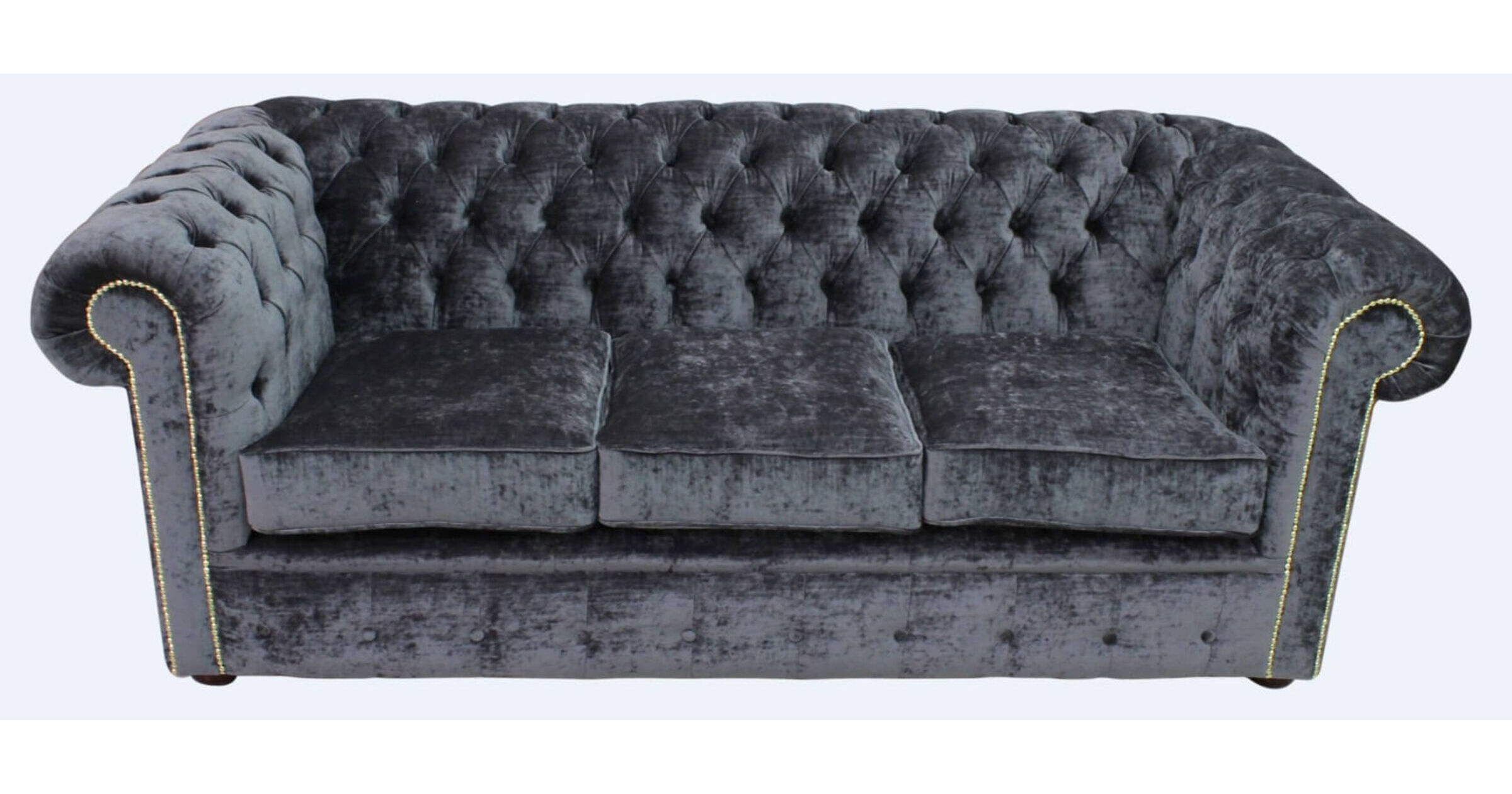 Buy Steel velvet Chesterfield sofa UK DesignerSofas4U