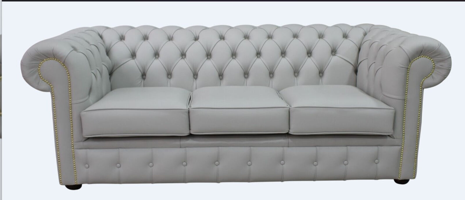 Product photograph of Chesterfield 3 Seater Sofa Settee Shelly Seely Leather from Designer Sofas 4U