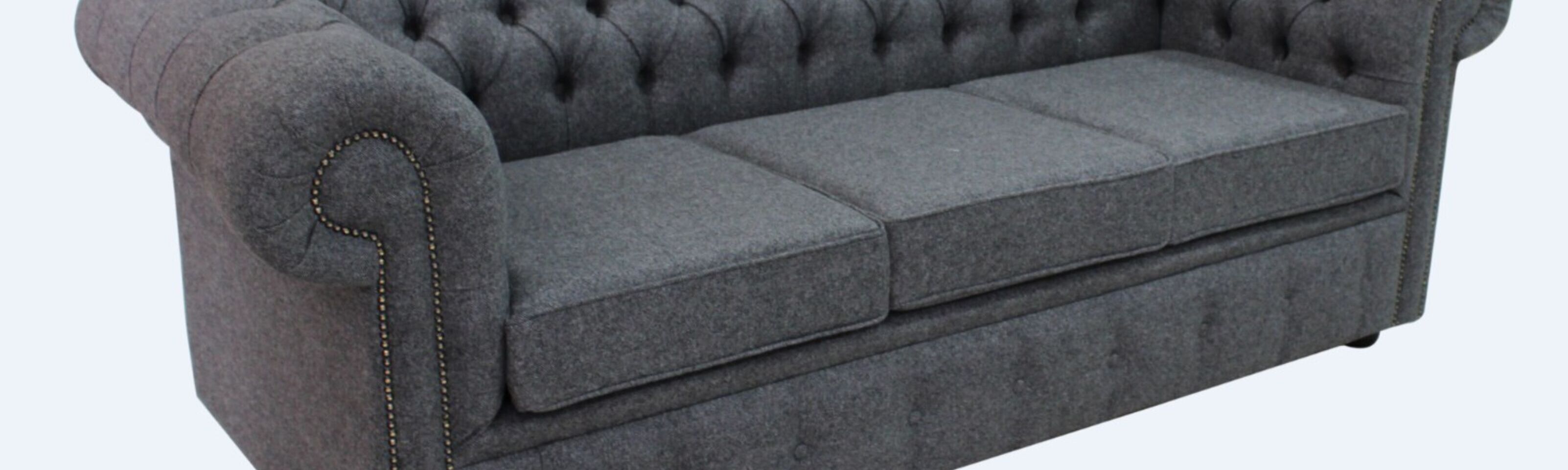 Wool Sofa Bed Settee Chesterfield Arnold 3 Seater sofa | DesignerSofas4U