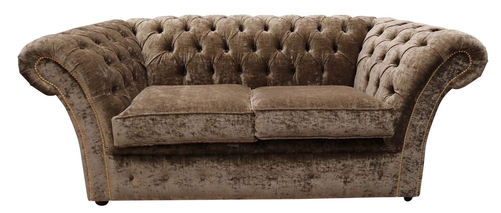 Product photograph of Chesterfield Balmoral 2 Seater Sofa Settee Modena Latte Amp Hellip from Designer Sofas 4U