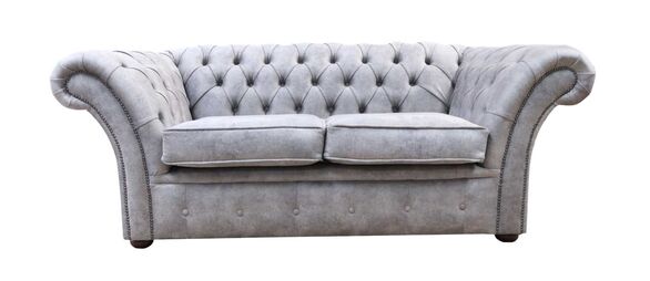 Chesterfield Balmoral 2 Seater Sofa Settee Oakland Taupe