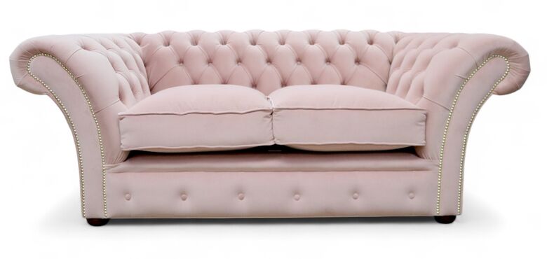 Chesterfield Balmoral 2 Seater Sofa Settee Passion Powder Pink