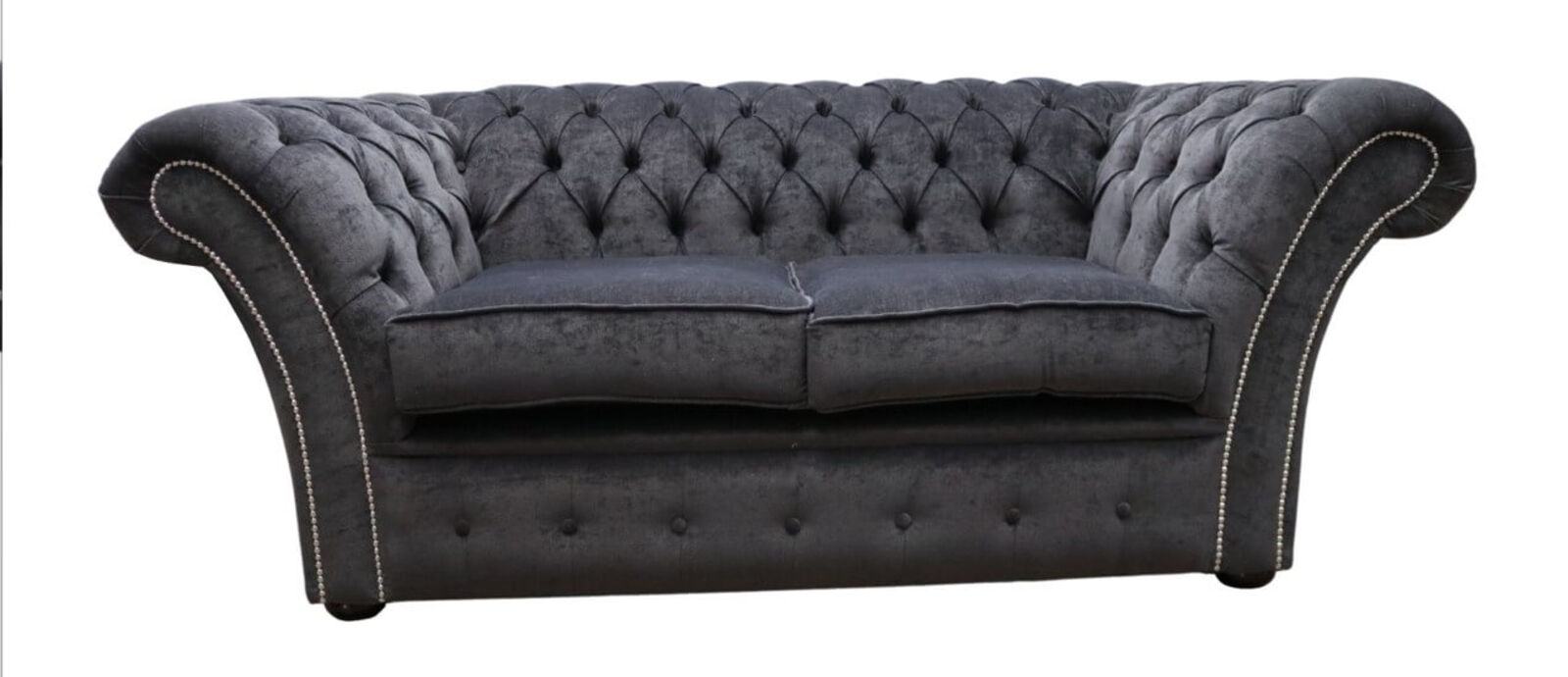 Product photograph of Chesterfield Balmoral 2 Seater Sofa Settee Pimlico Carbon Amp Hellip from Designer Sofas 4U