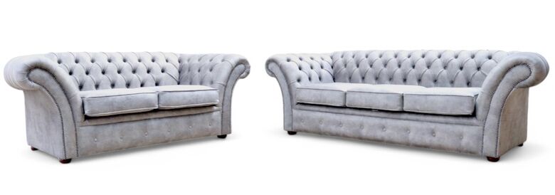 Chesterfield Balmoral 3+2 Sofa Suite Oakland Taupe