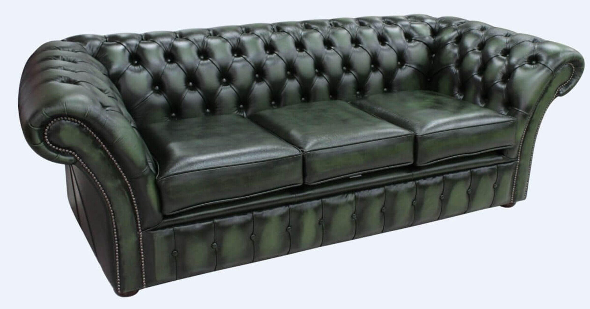 Green Chesterfield Balmoral 3 Seater sofa DesignerSofas4U