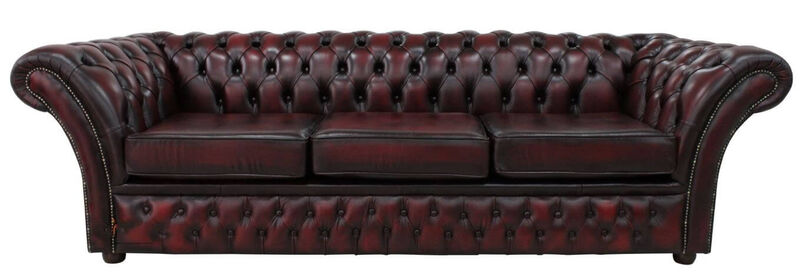 Product photograph of Chesterfield Calvert 4 Seater Sofa Settee Antique Oxblood Amp Hellip from Designer Sofas 4U
