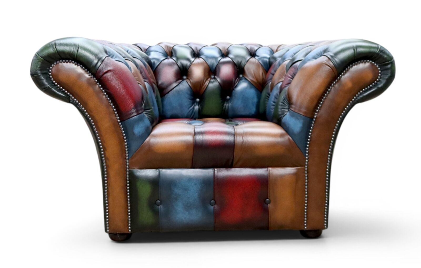 Chesterfield Balmoral Antique Patchwork Leather Club Chaie