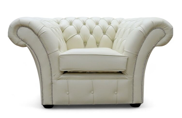 Chesterfield Balmoral Armchair Cream Leather