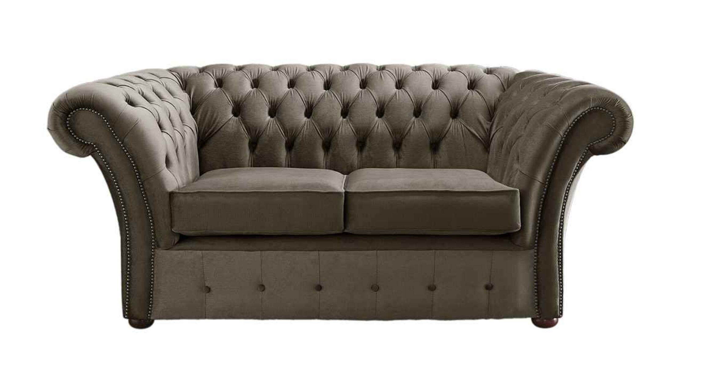 Taupe Beige Chesterfield Balmoral 2 Seater sofa DesignerSofas4U