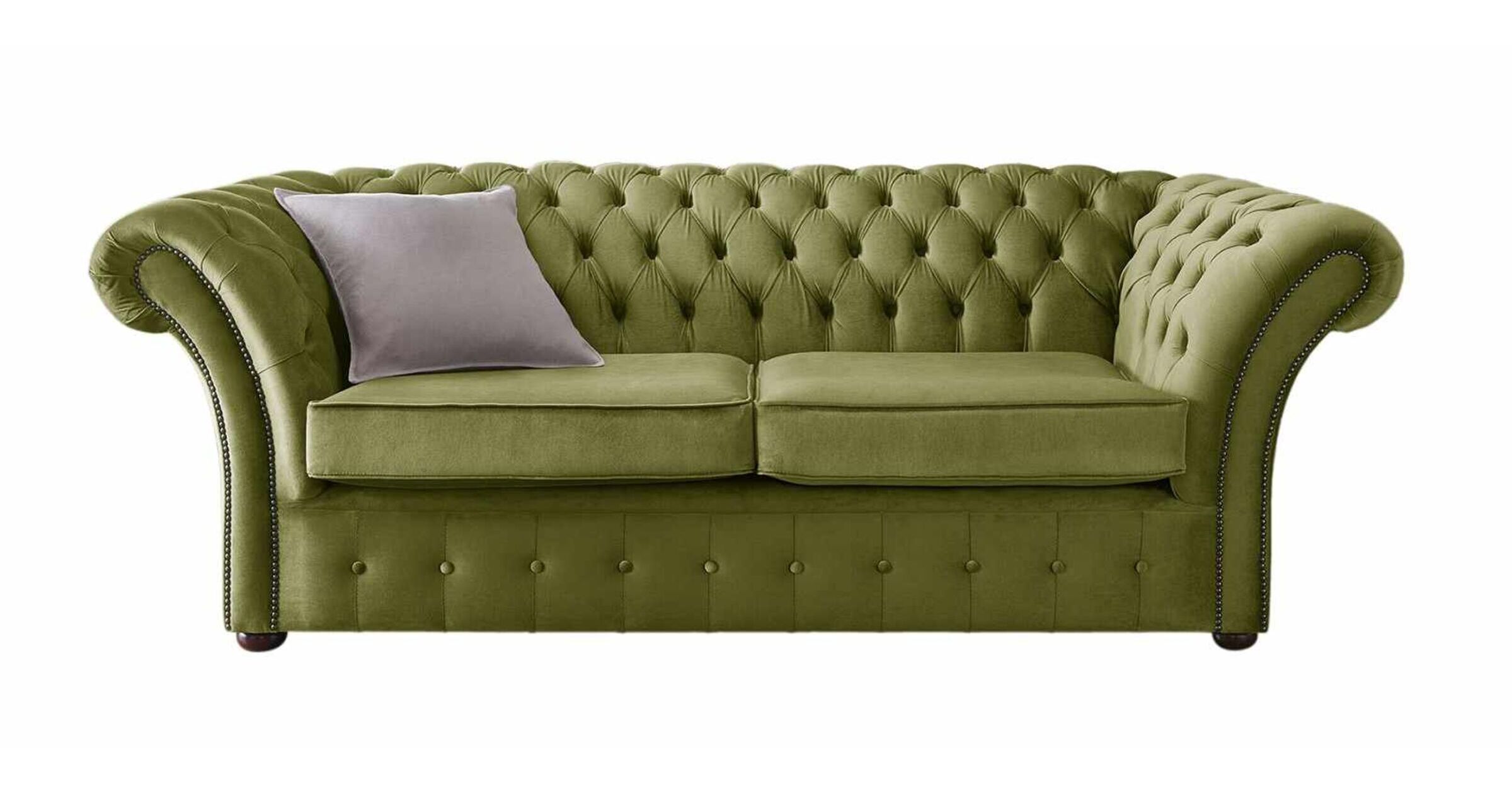 Grass Green Chesterfield Balmoral 3 Seater sofa DesignerSofas4U