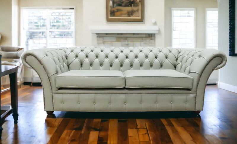 Product photograph of Chesterfield Balmoral 3 Seater Sofa Settee Shelly Thyme Amp Hellip from Designer Sofas 4U
