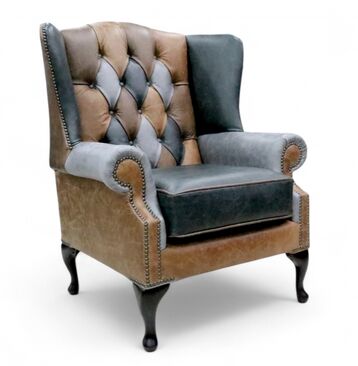 Patchwork Wing Chairs