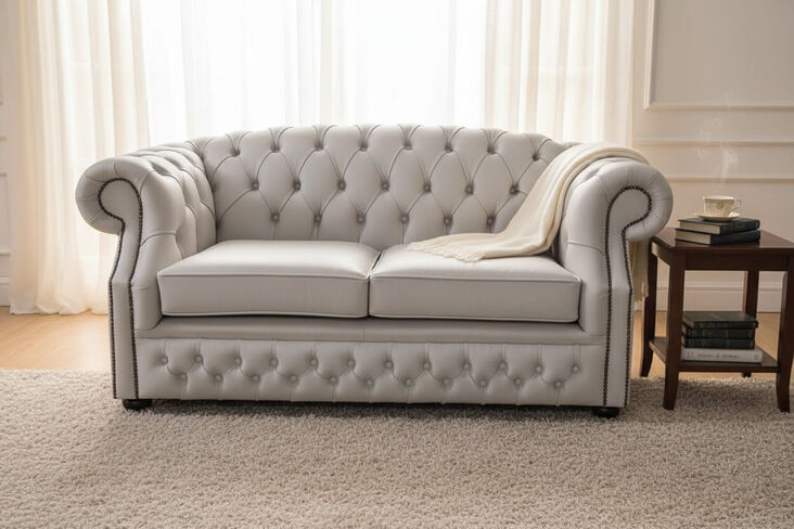 Chesterfield Buckingham 2 Seater Shelly Seely Leather Sofa Offer