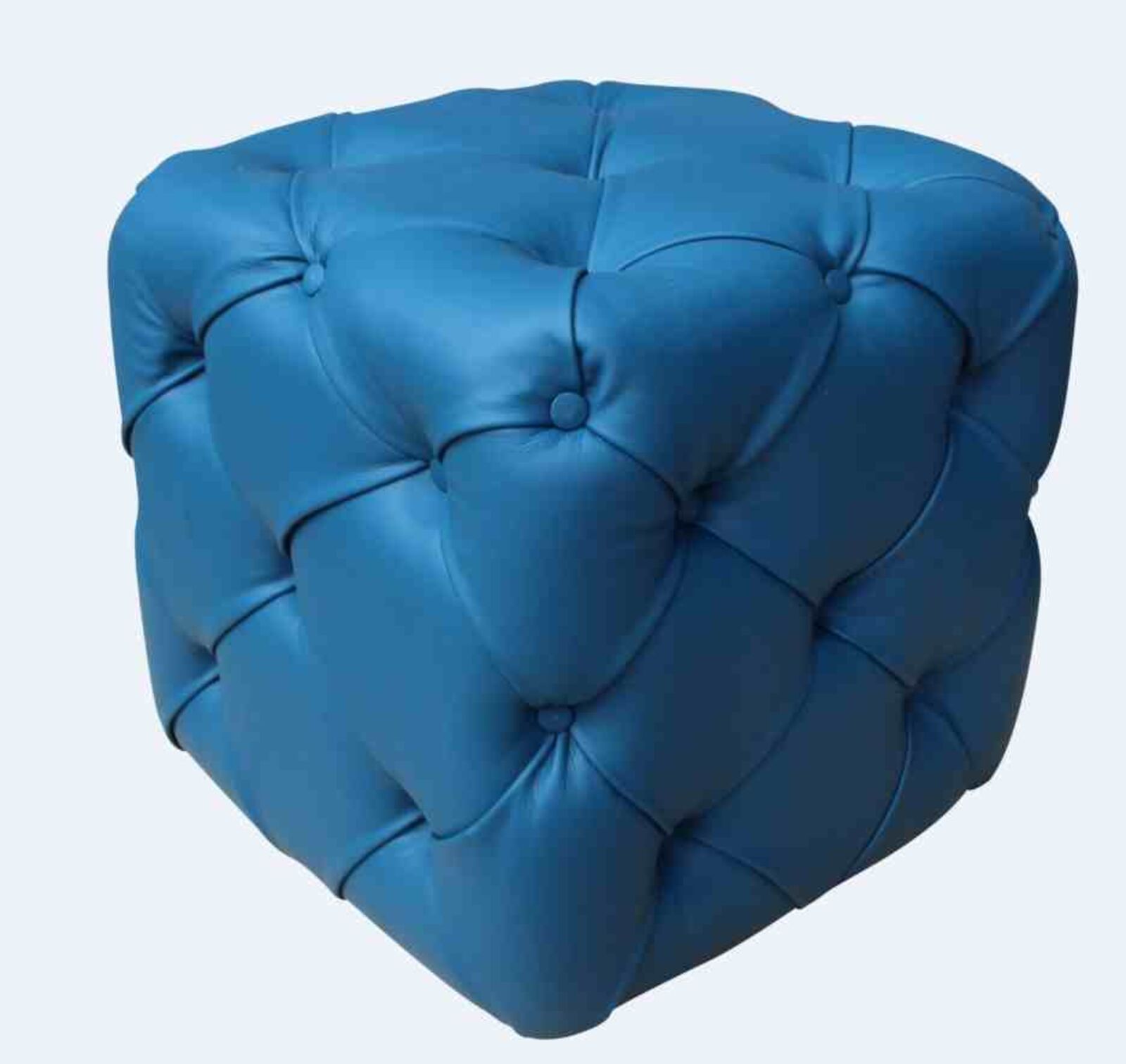 Product photograph of Chesterfield Buttoned All Over Cube Pouffe Retail from Designer Sofas 4U