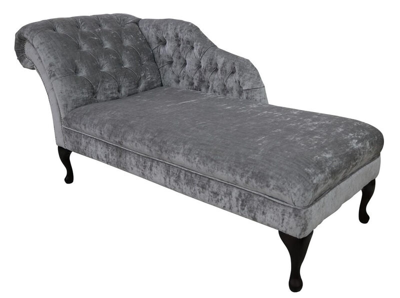 Product photograph of Chesterfield Velvet Chaise Lounge Day Bed Modena Monument Amp Hellip from Designer Sofas 4U