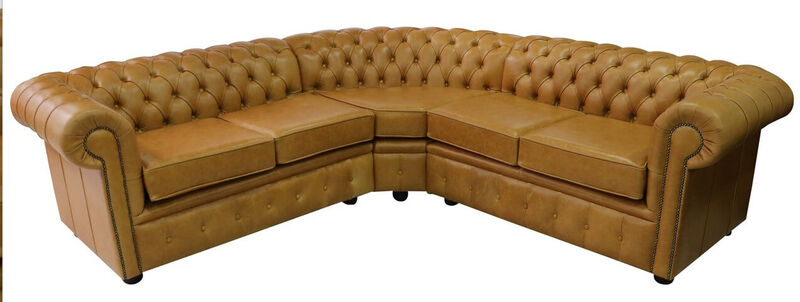 Product photograph of Chesterfield Corner Sofa Unit Cushioned 2 Seater Corner Amp Hellip from Designer Sofas 4U