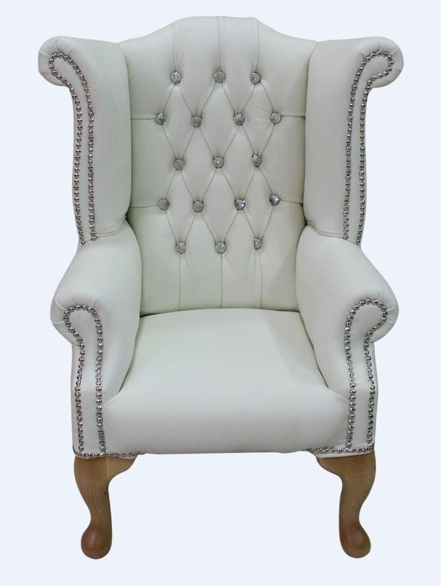 Chesterfield Childrens Crystal Queen Anne High Back Wing Chair