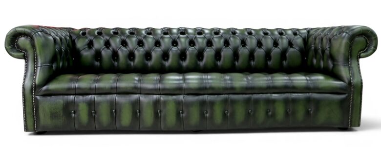 Chesterfield Darcy Sofa Settee 4 Seater Antique Green Leather