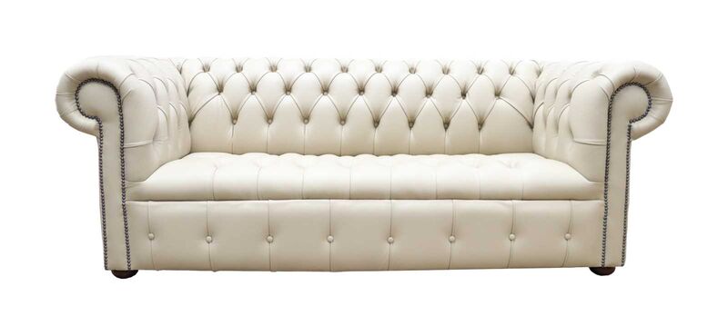 Product photograph of Chesterfield 3 Seater Sofa Settee Buttoned Seat Dark Beige Amp Hellip from Designer Sofas 4U