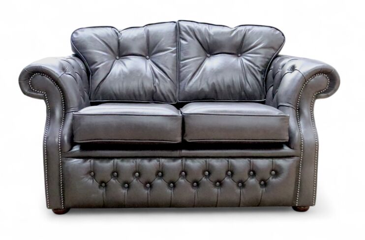 Chesterfield Era 2 Seater Sofa Old English Storm Leather