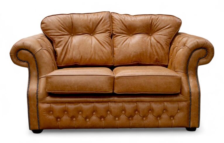 Chesterfield Era 2 Seater Sofa Old English Tan Leather