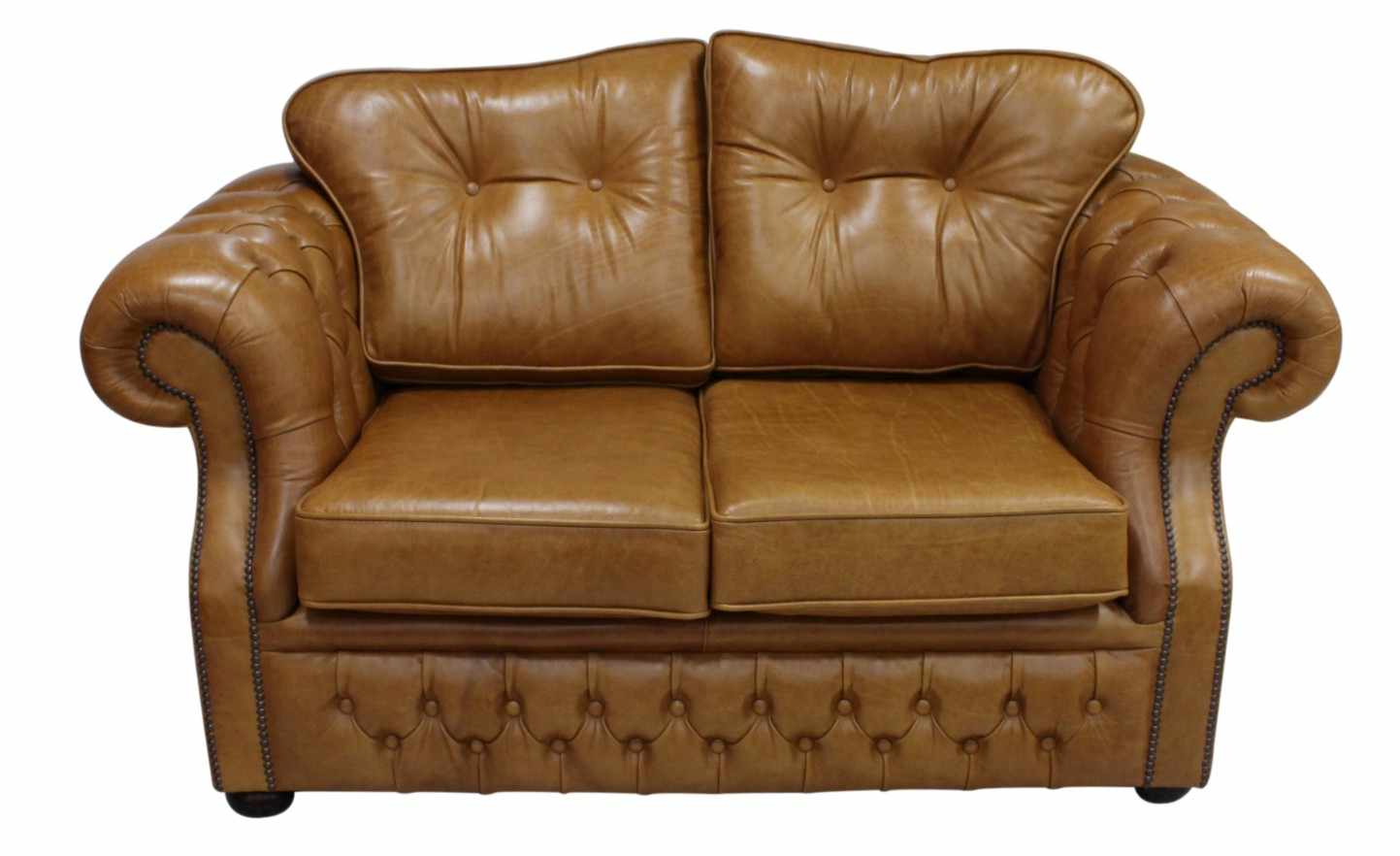 Chesterfield Era 2 Seater Sofa Old English Tan Leather Designer Sofas 4U