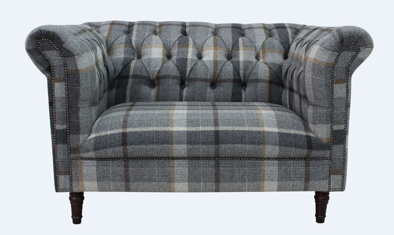 Product photograph of Chesterfield Gleneagles Snuggler 2 Seater Settee Malham Taupe Amp Hellip from Designer Sofas 4U