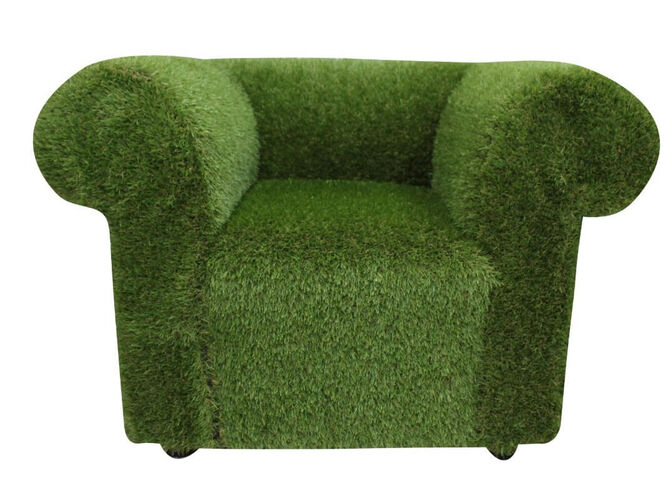 Chesterfield Artificial Grass Low Back Club Chair