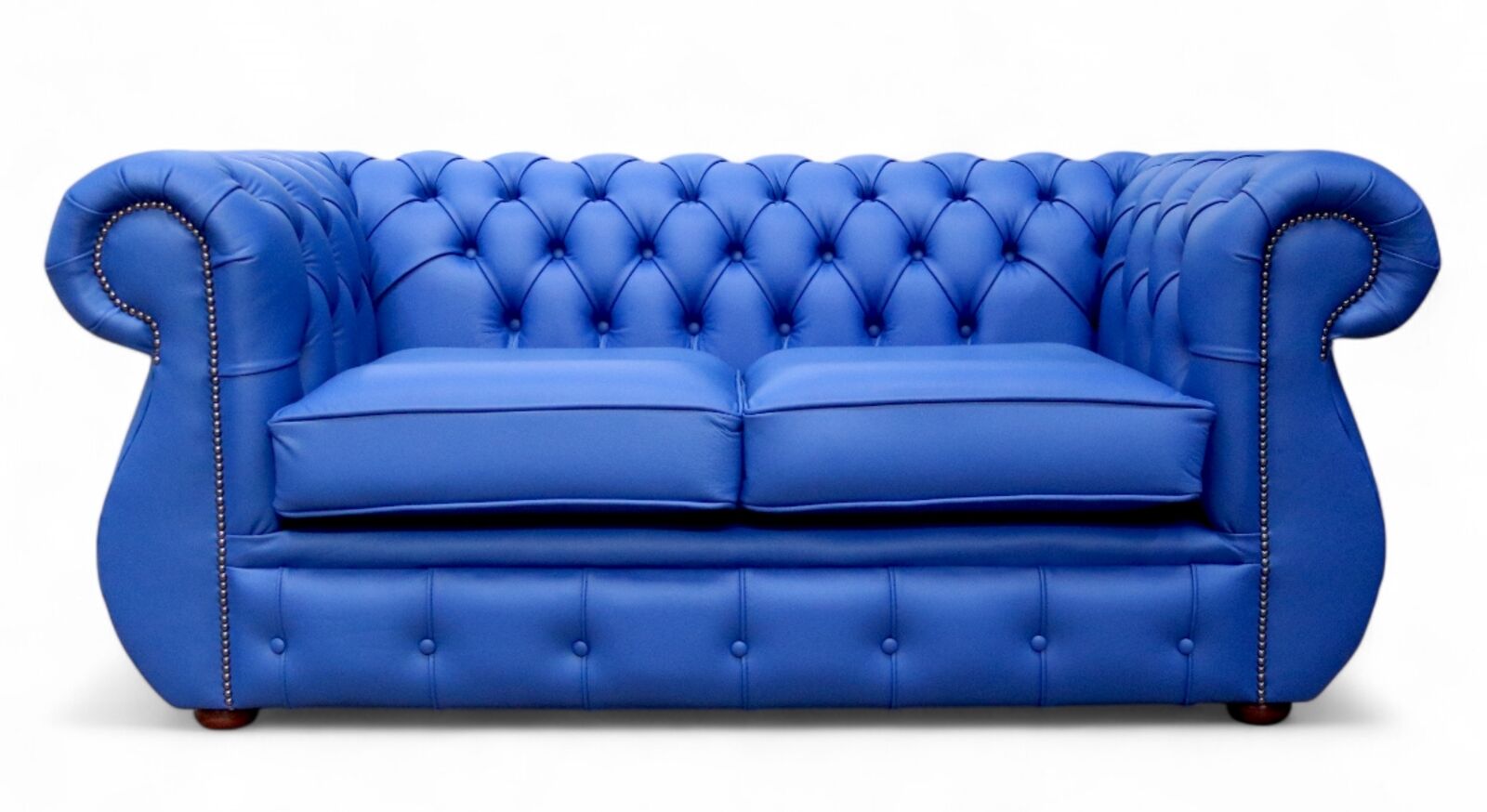 Chesterfield Kimberley 2 Seater Deep Ultramarine Blue Leather Sofa Offer