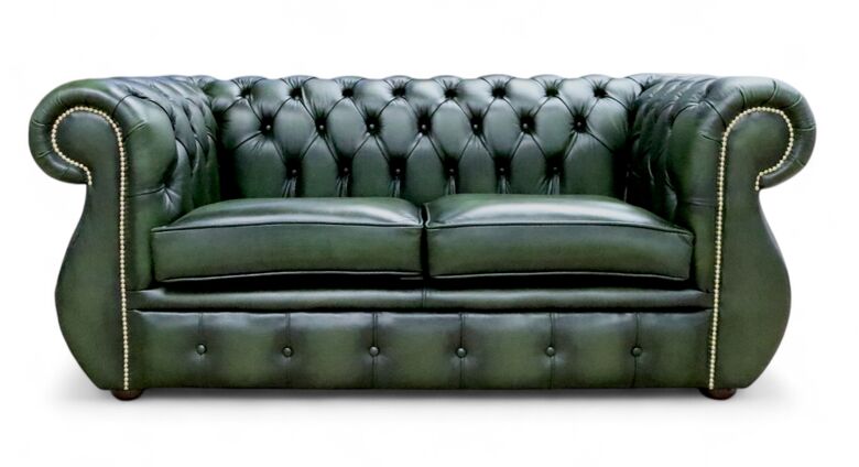 Chesterfield Kimberley 2 Seater Sofa Antique Green Leather