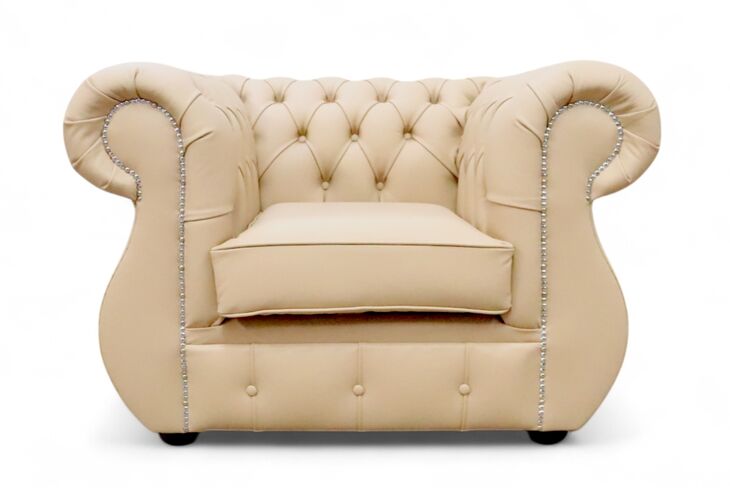 Chesterfield Kimberley Club Chair Shelly Stone Leather