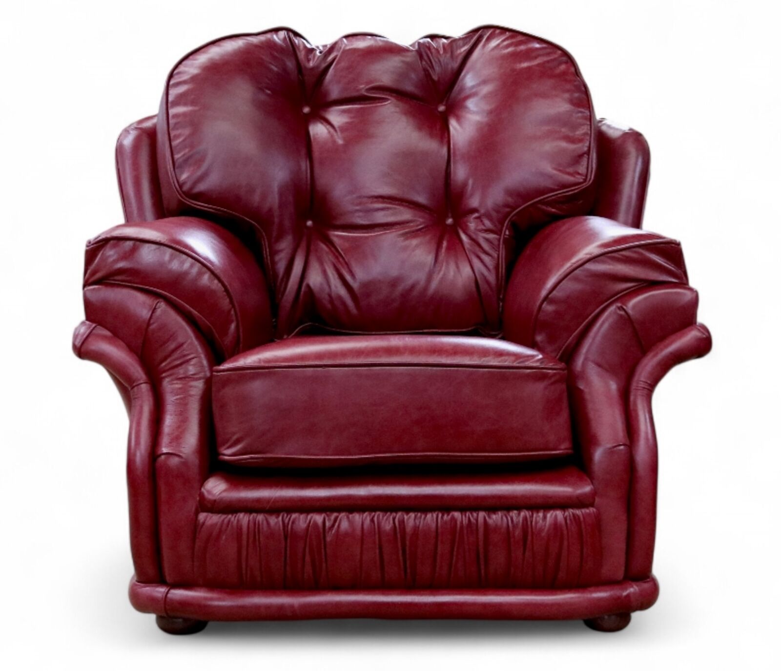 Chesterfield Knightsbridge 1 Seater Armchair Old English Burgandy Leather