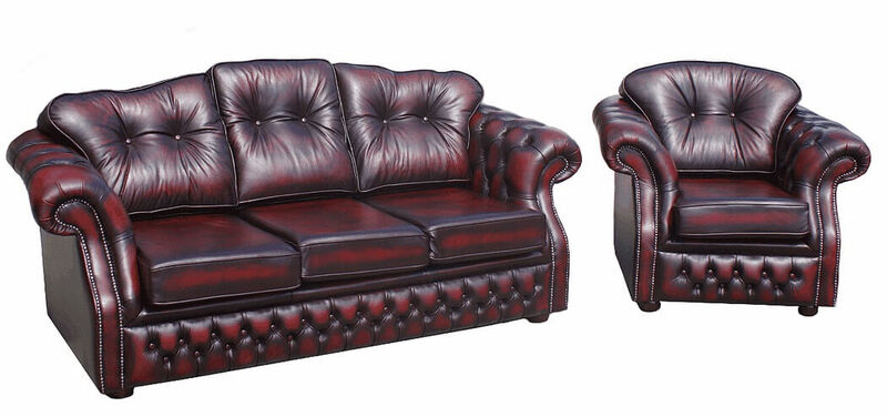 Product photograph of Chesterfield Era 3 1 Antique Real Leather Sofa Suite from Designer Sofas 4U