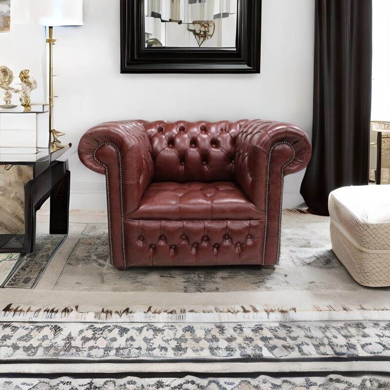 Product photograph of Chesterfield Low Back Club Armchair Buttoned Seat Old English Amp Hellip from Designer Sofas 4U