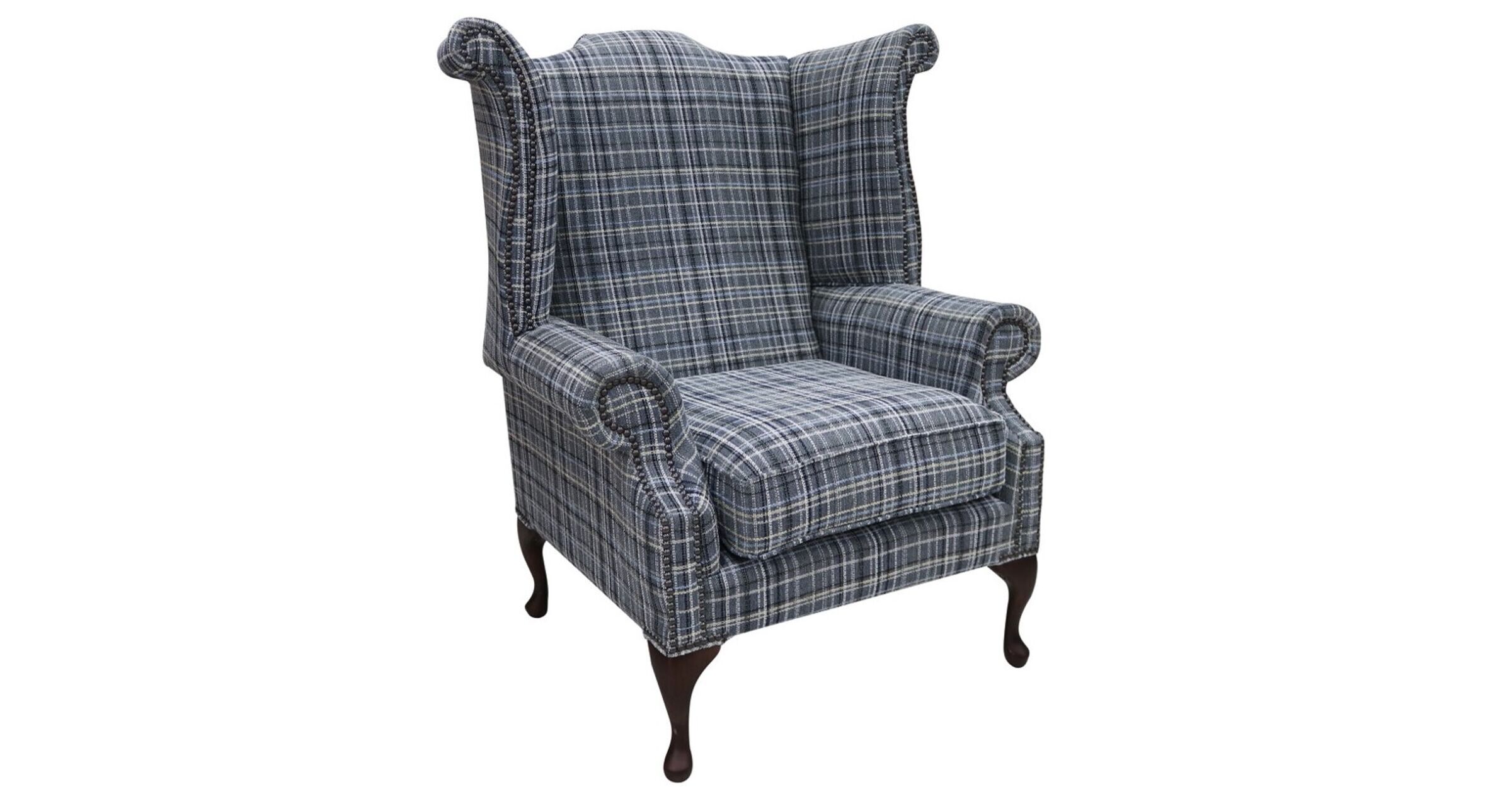 Lomond Twilight Elegance: Chesterfield Queen Anne Wing Chair