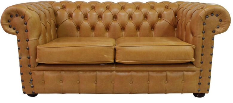 Chesterfield Radcliffe 2 Seater Settee Old English Tan Leather Sofa
